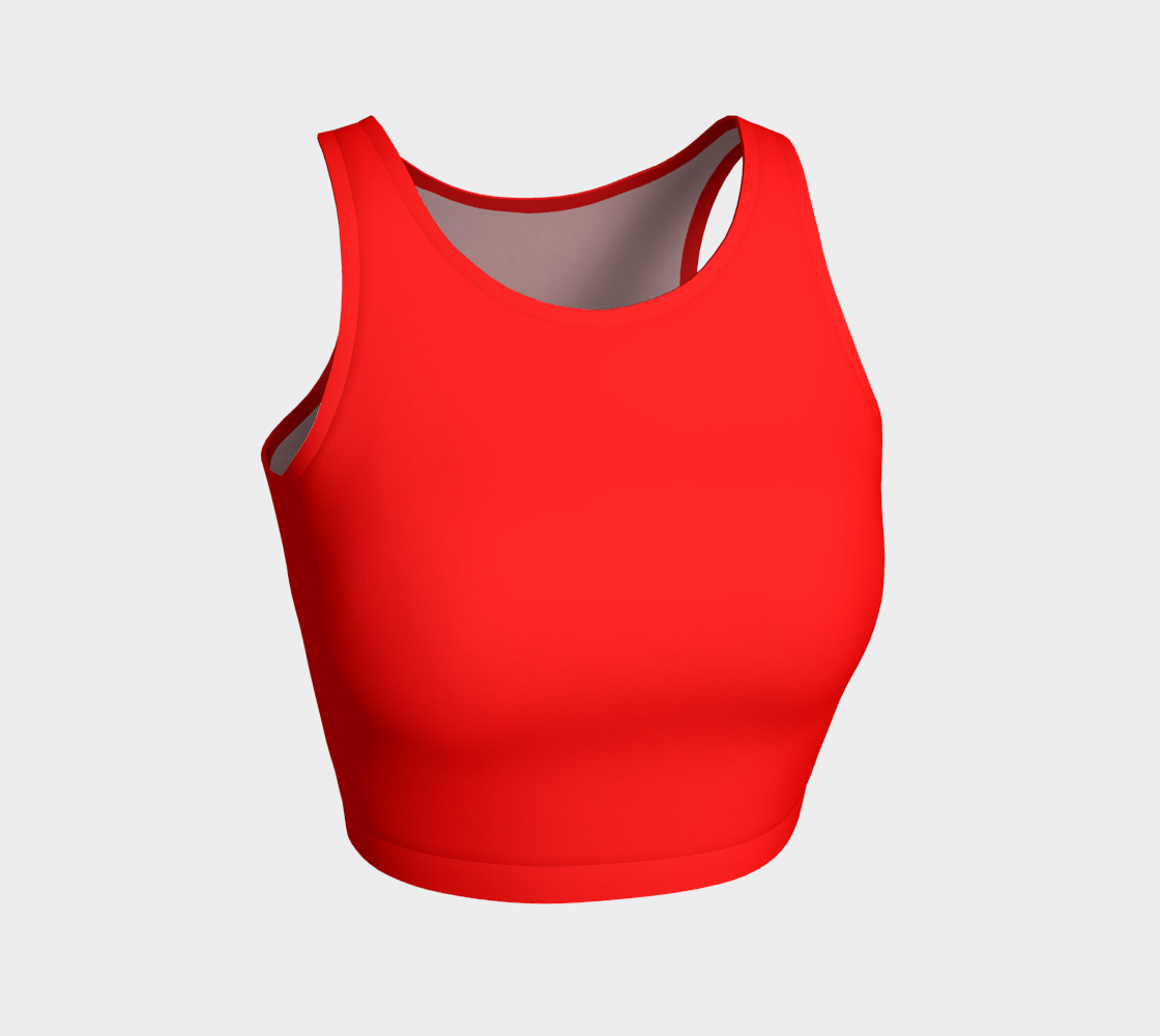 Aperçu 3D de red athletic crop top