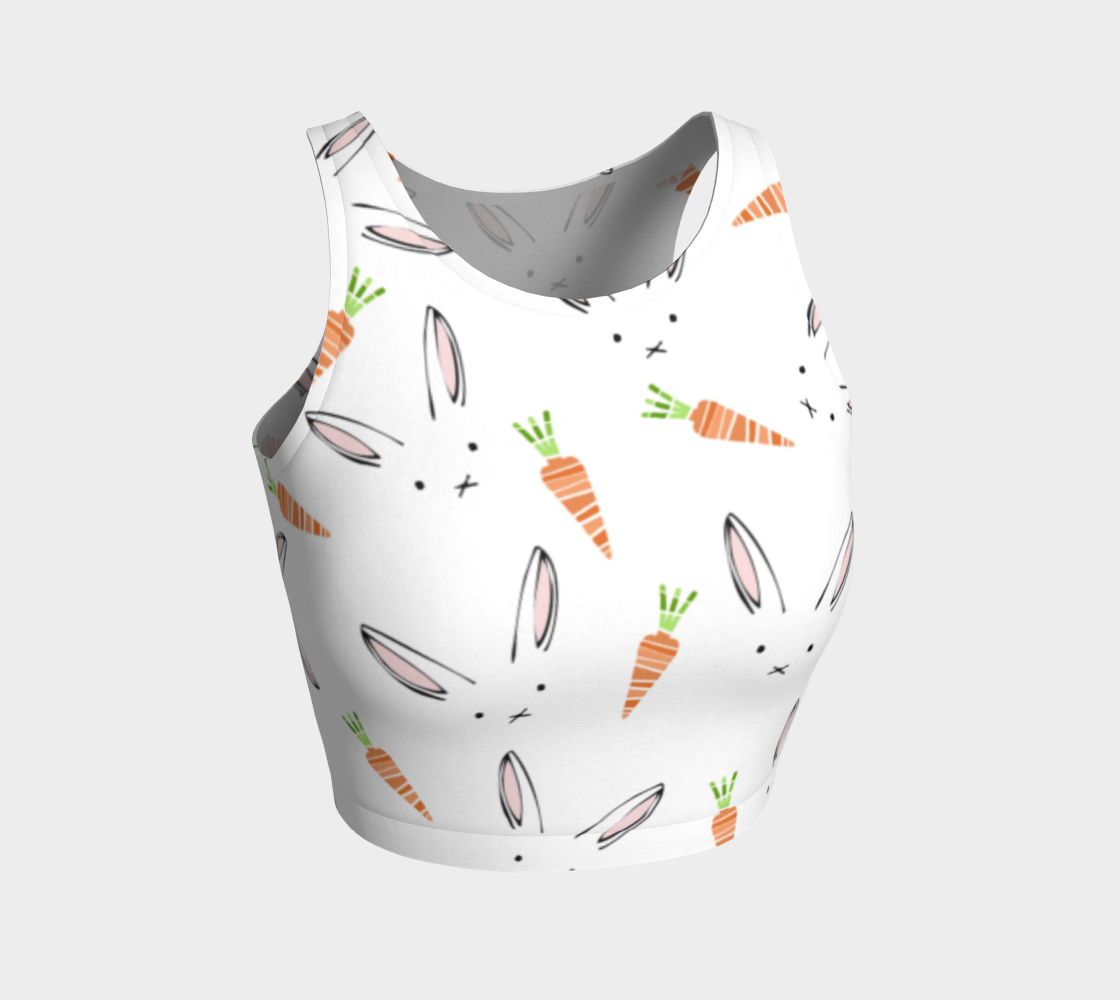 rabbits and carrots athletic crop top preview