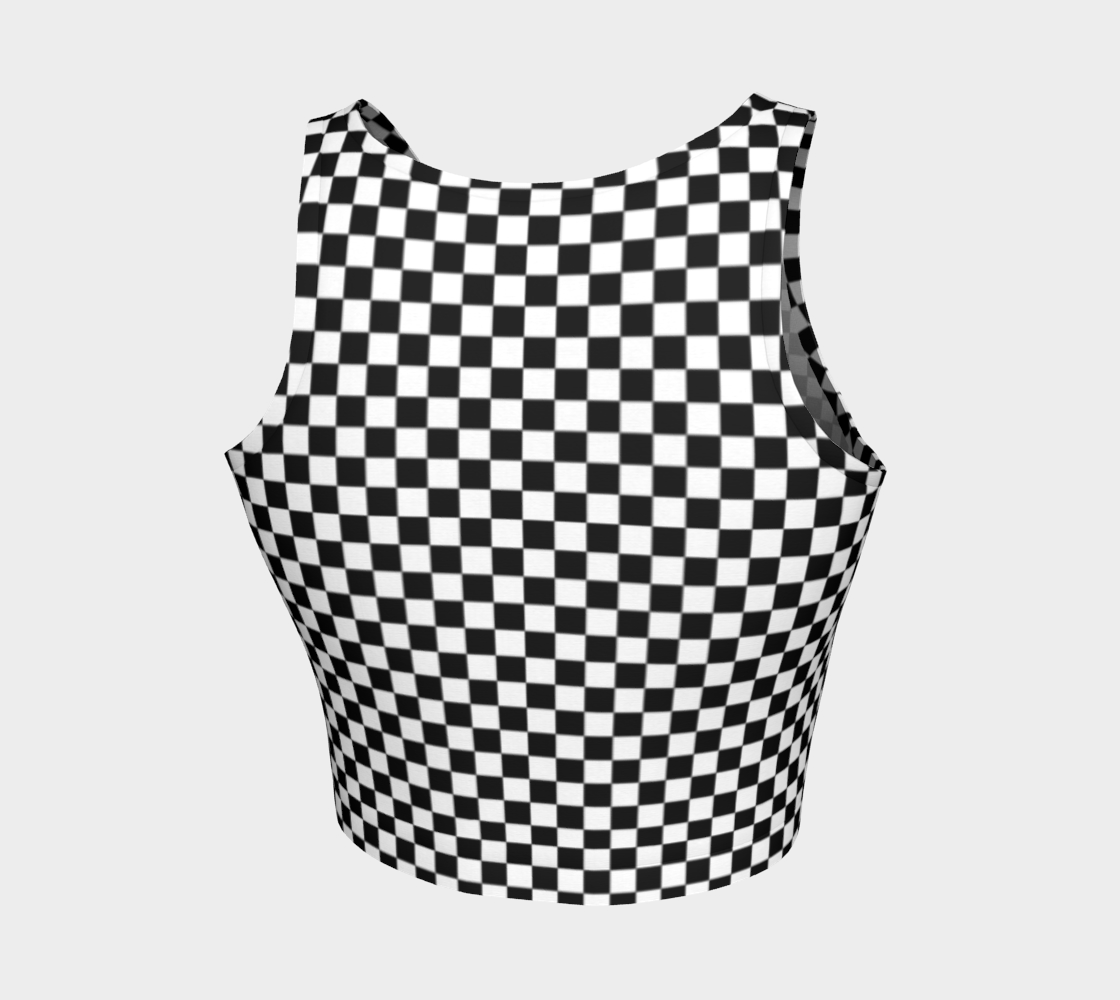 Black and White Square Checkerboard preview #2