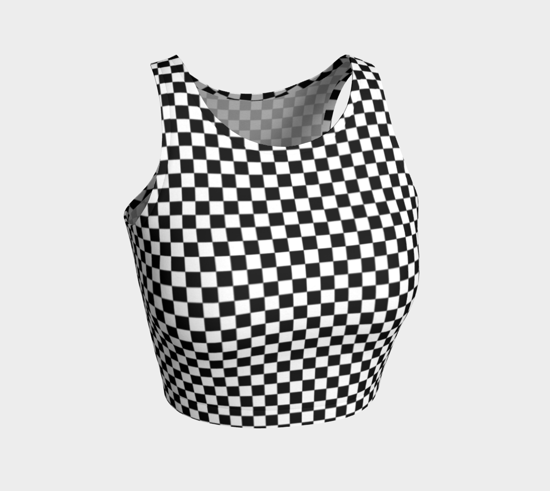 Black and White Square Checkerboard preview