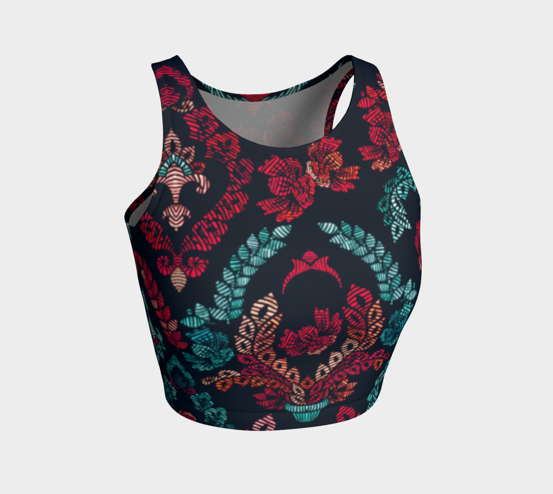 Damask Athletic Crop Top preview