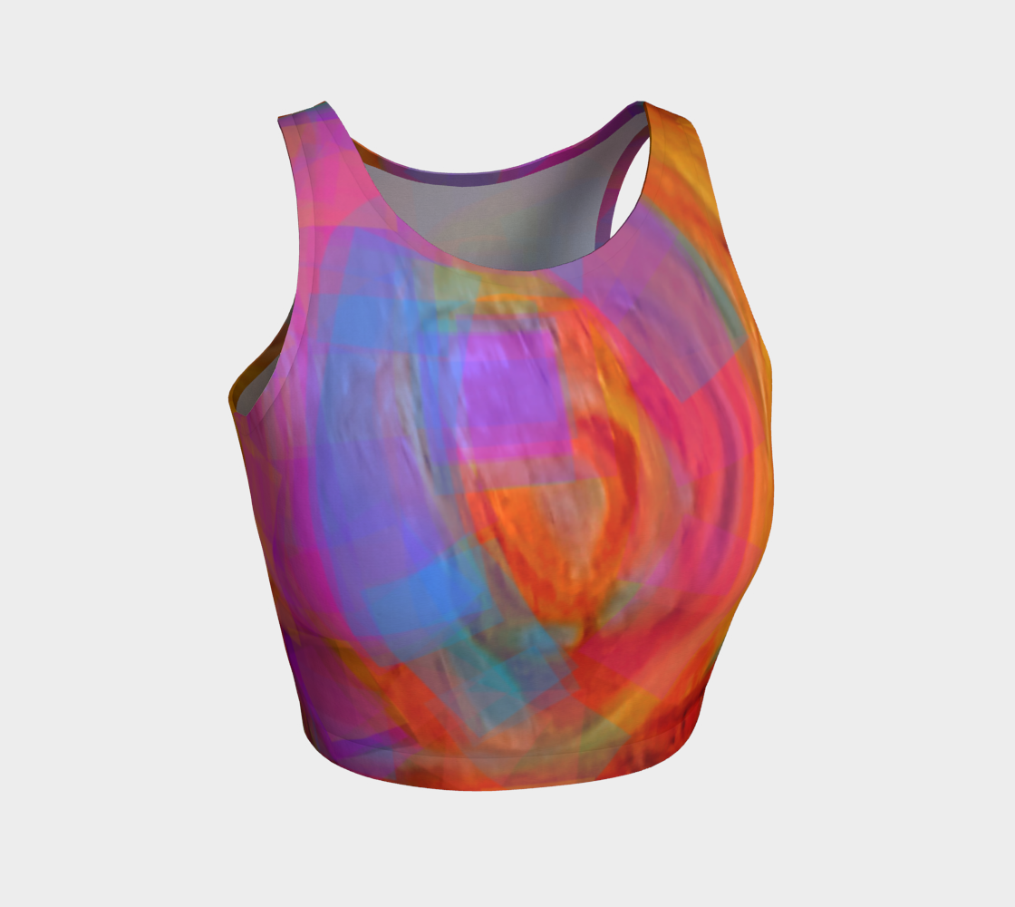 Athletic Crop top Mandala Collection  3D preview