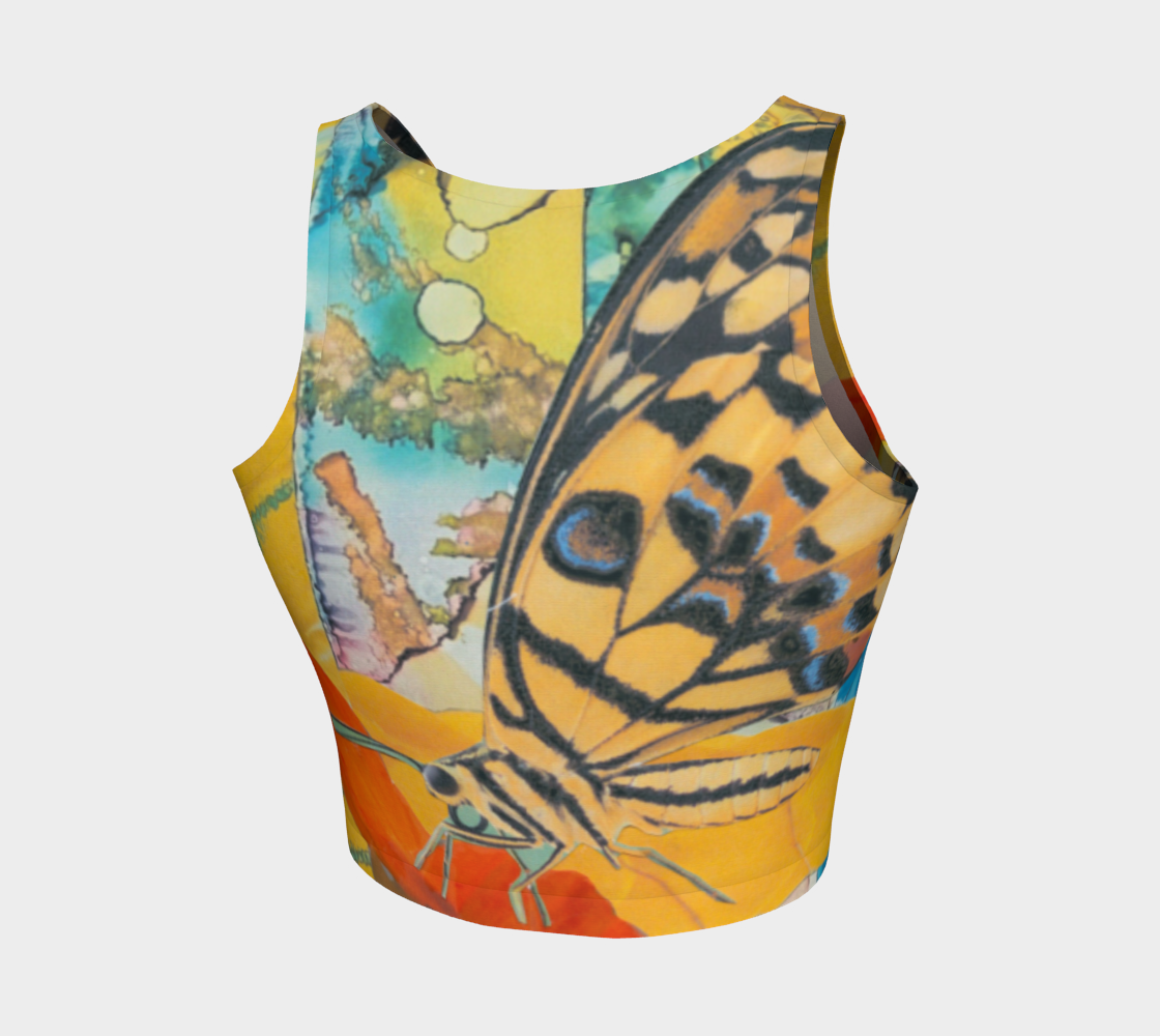 Butterfly Nectar (athletic crop top) preview #2