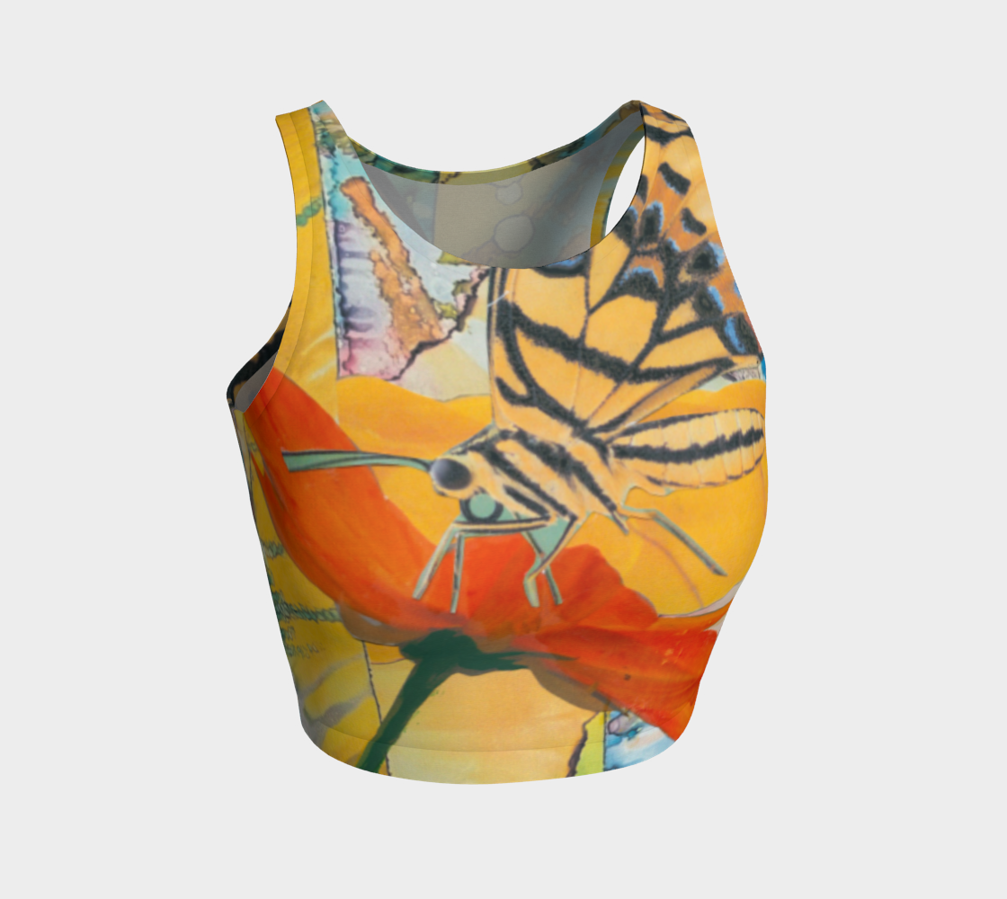 Butterfly Nectar (athletic crop top) preview #1