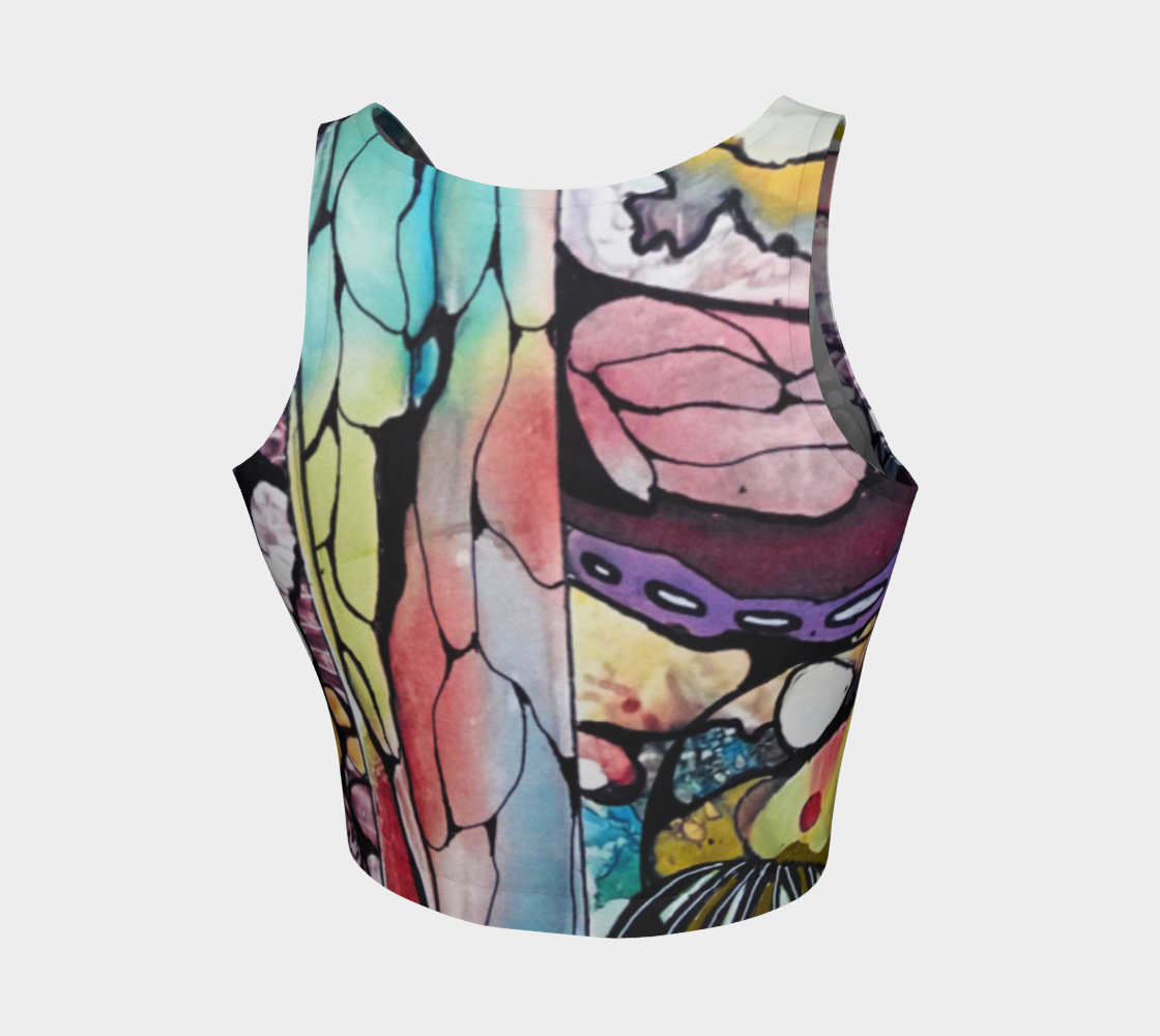 Neuro Abstract (athletic crop top) preview #2