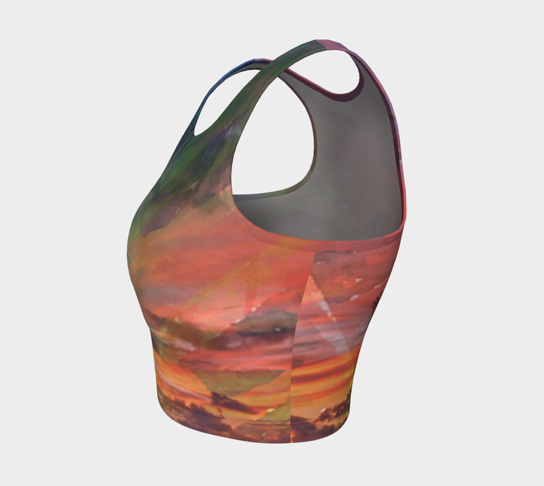 Florida Sunrise (athletic crop top) preview #3