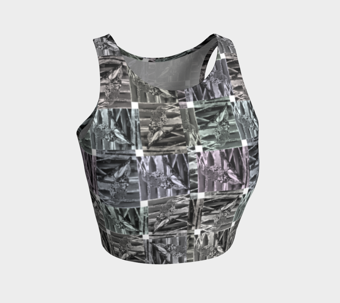 Bird on a Limb B&W (athletic crop top) preview #1