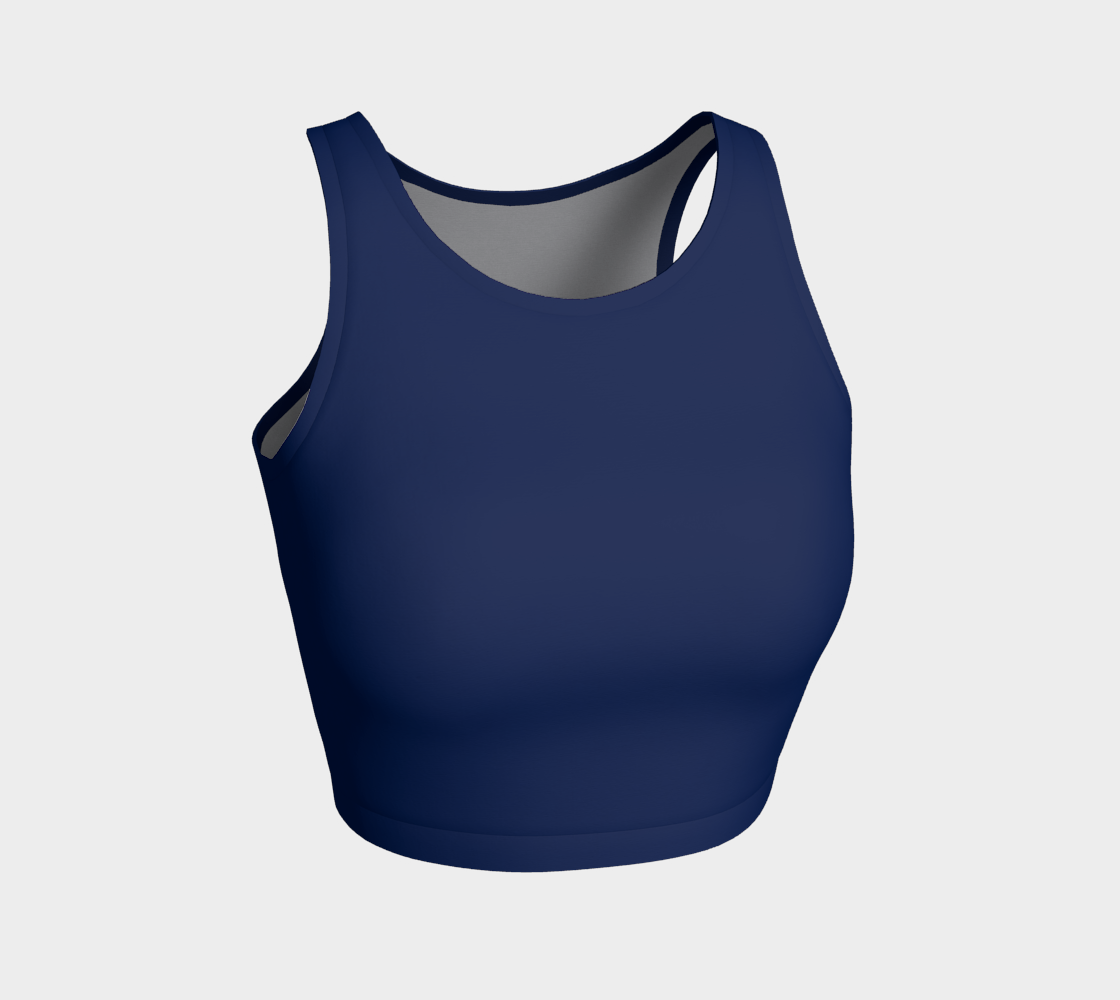 Morning Glory Blue  Athletic Crop Top preview