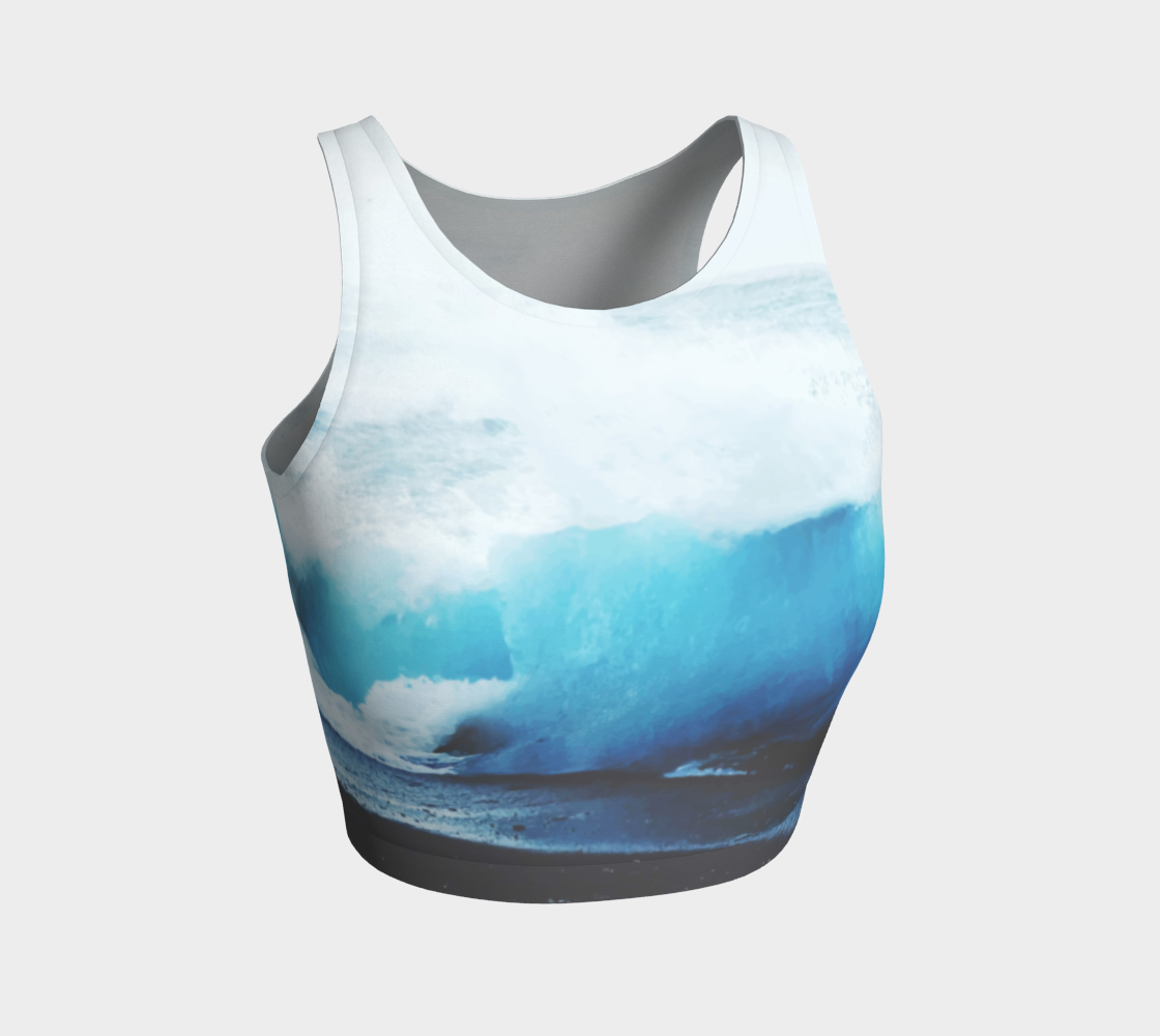 I Want The Ocean Now Athletic Crop Top preview