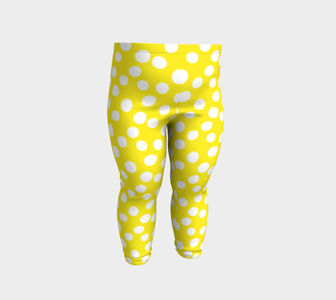 Aperçu de All About the Dots Youth Leggings - Yellow #2