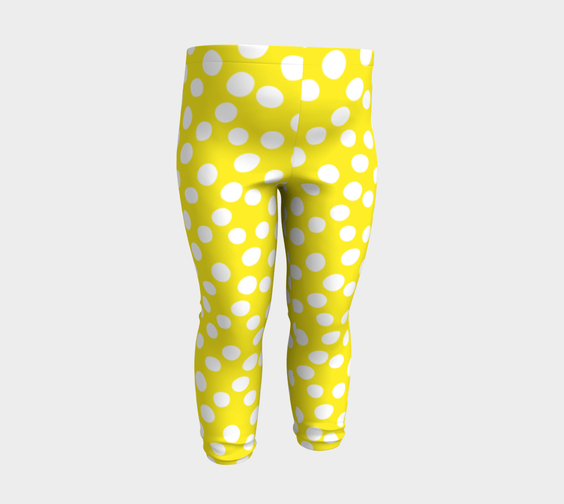 Aperçu de All About the Dots Youth Leggings - Yellow #3