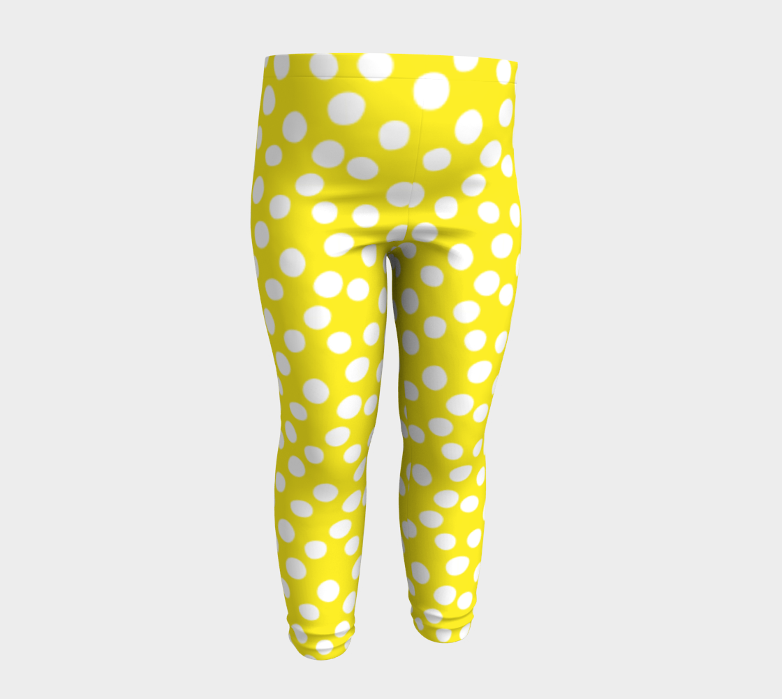 Aperçu de All About the Dots Youth Leggings - Yellow #4