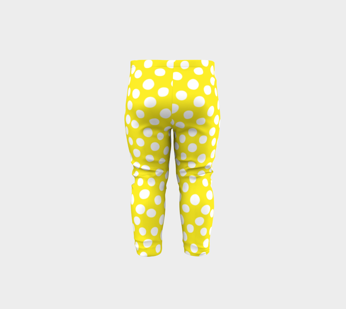 Aperçu de All About the Dots Youth Leggings - Yellow #5