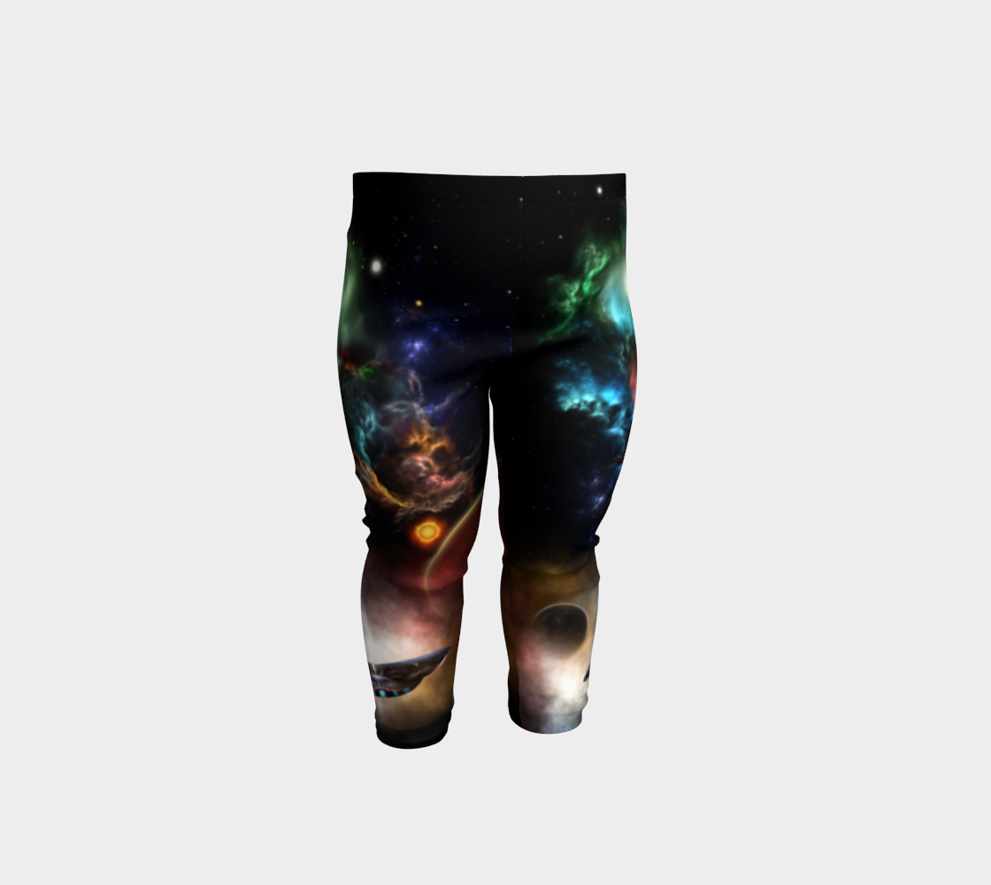 Beyond Space & Time Fractal Art II Spacescape Baby Leggings preview