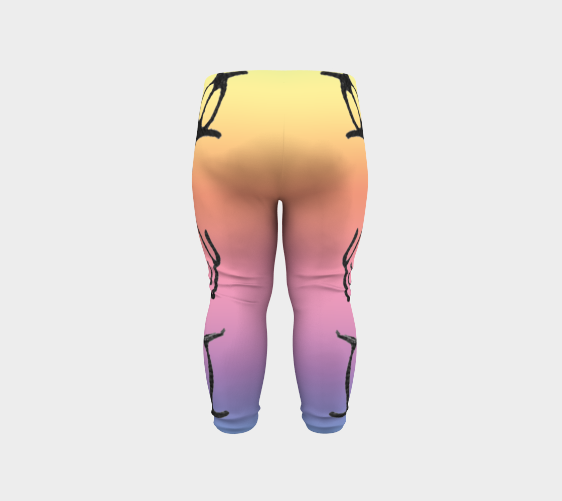 Rainbow Whale Petroglyphs Baby Leggings preview #6