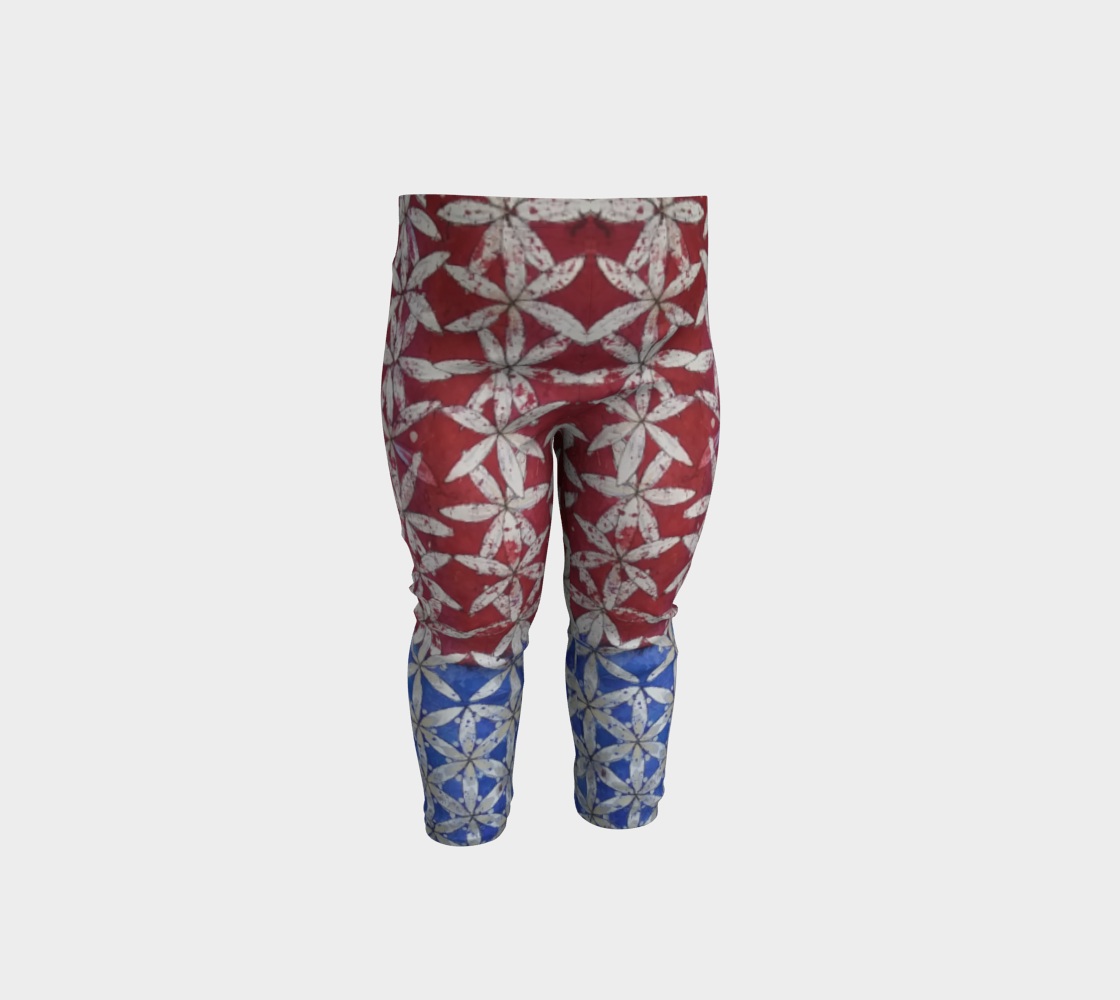 Patriotic Floral Red White & Blue Baby Leggings  preview