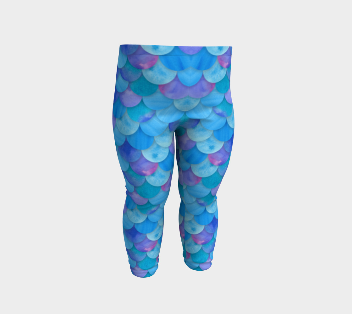 Blue Mermaid Baby Legging preview #2