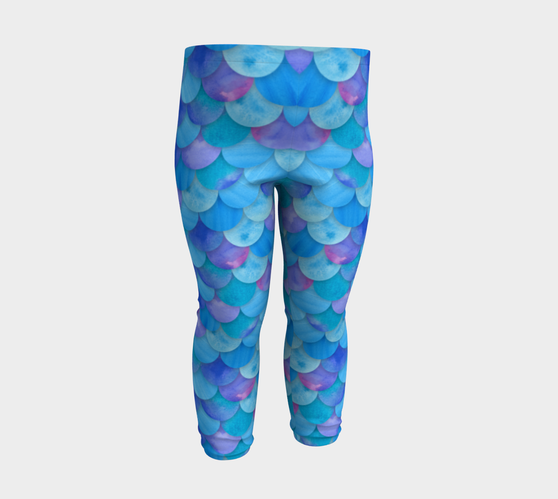 Blue Mermaid Baby Legging preview #3