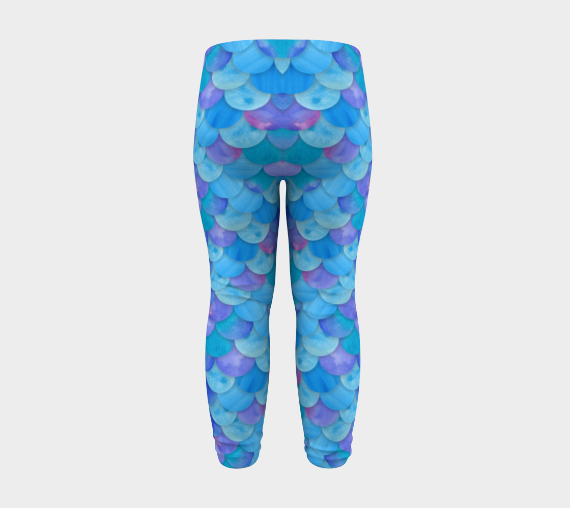 Blue Mermaid Baby Legging preview #8