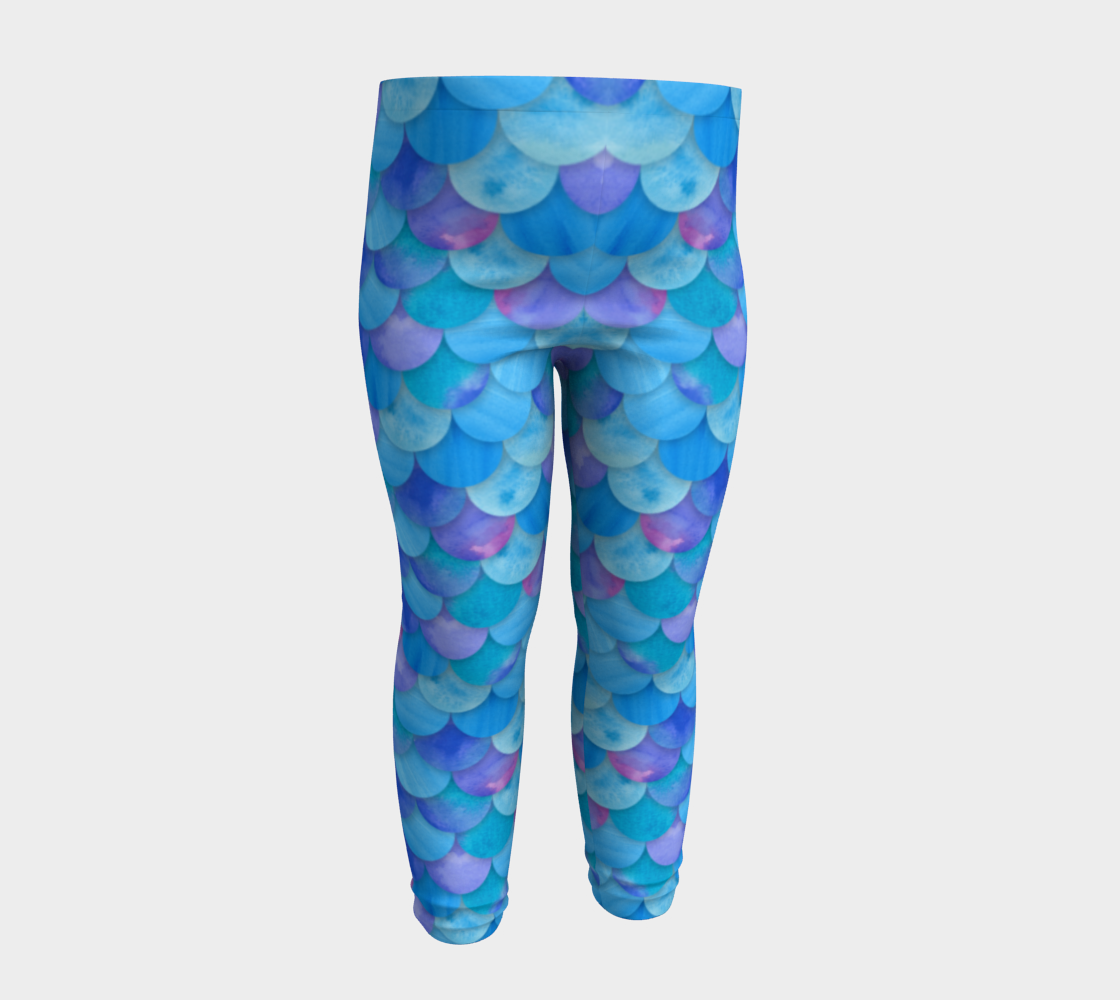Blue Mermaid Baby Legging preview #4