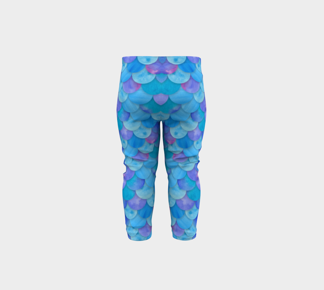 Blue Mermaid Baby Legging preview #5