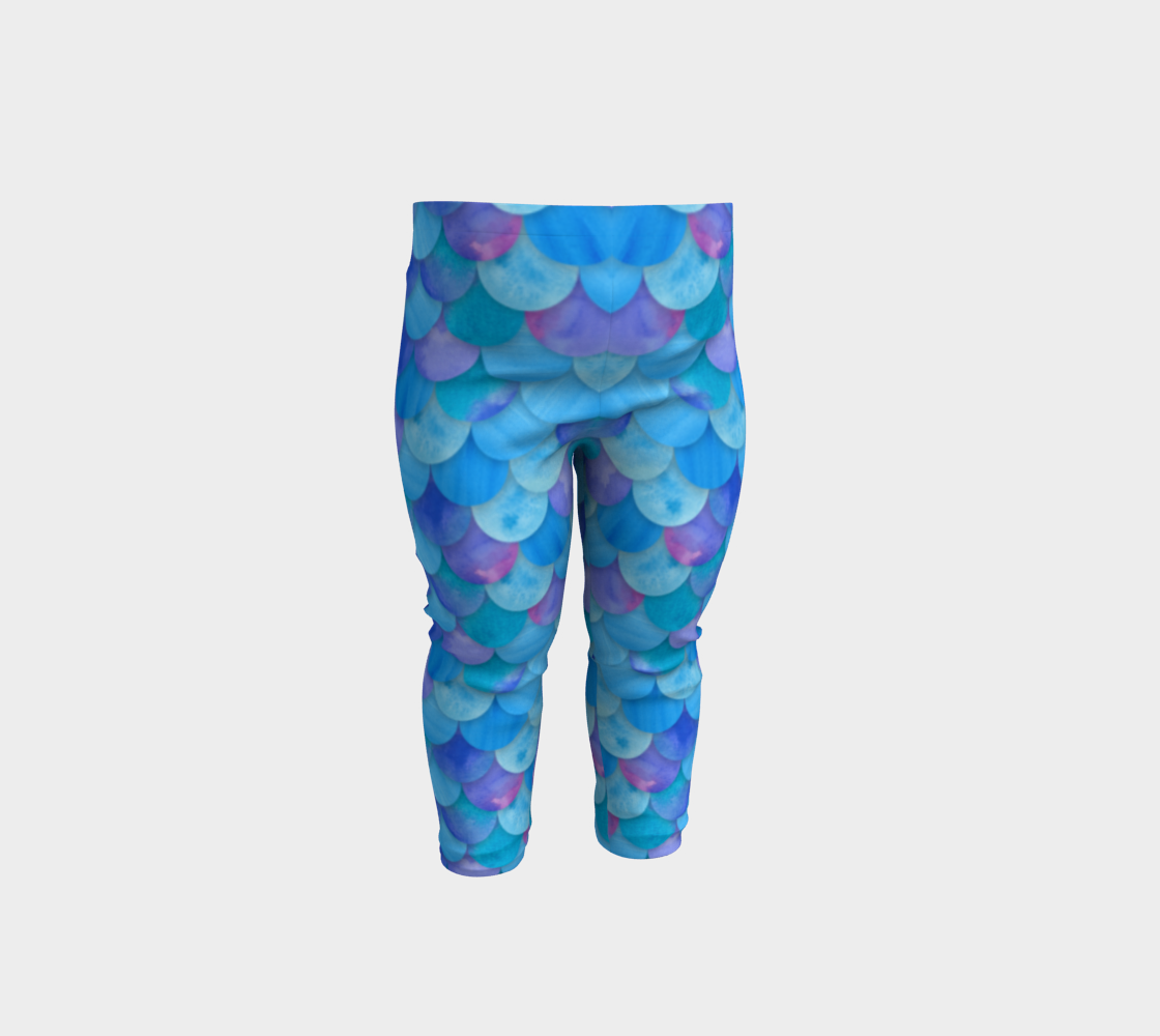 Blue Mermaid Baby Legging preview #1