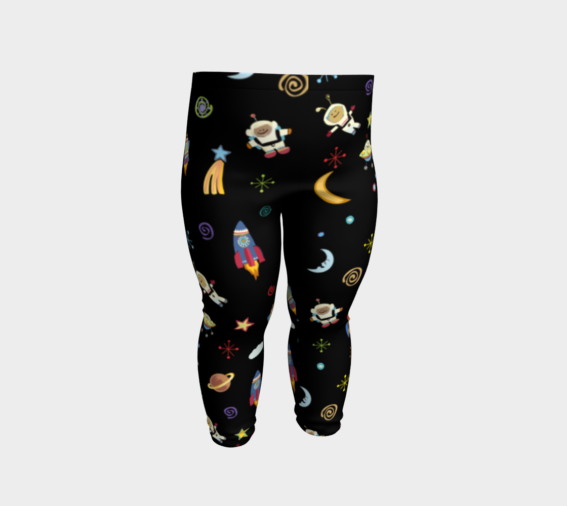 Spaced Out Kids Leggings 3D preview