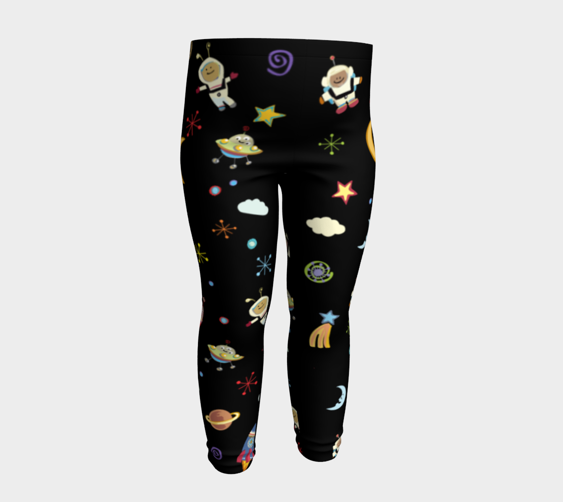 Spaced Out Kids Leggings thumbnail #5