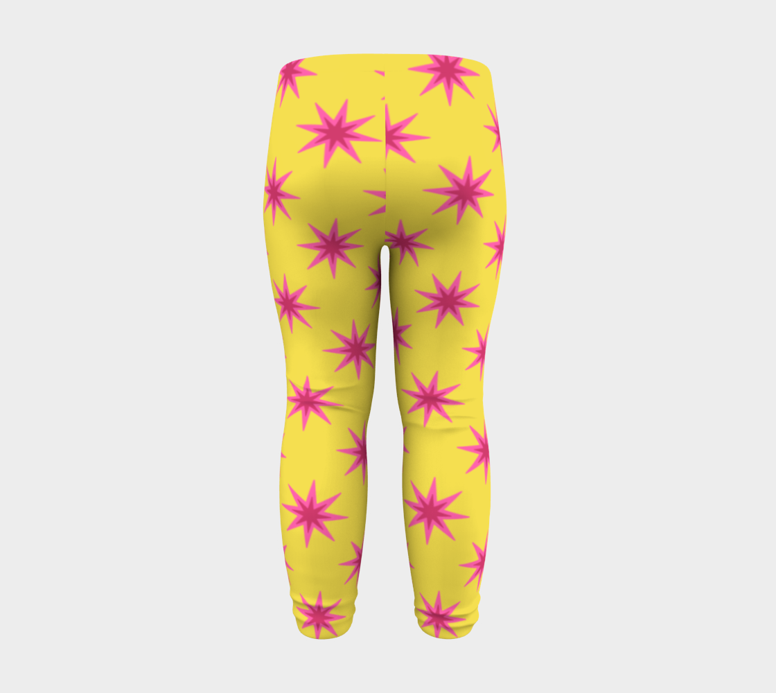 Double Pink Stars on Yellow preview #8