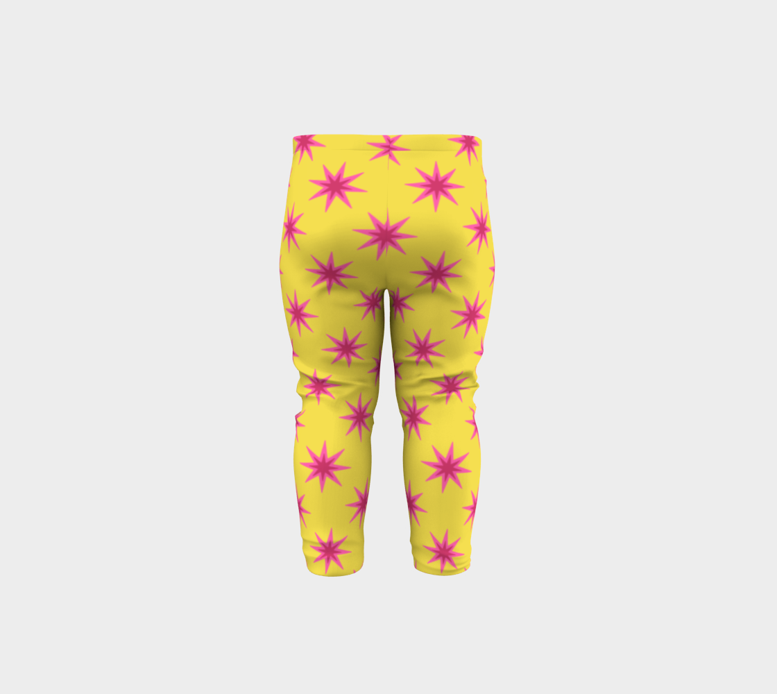 Double Pink Stars on Yellow preview #5