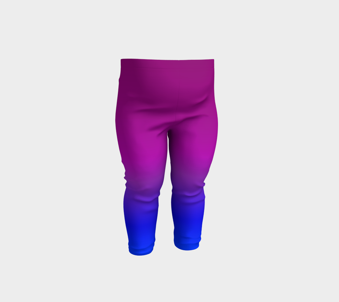 Aperçu de Purple to Blue Blend Baby Leggings, AWSM