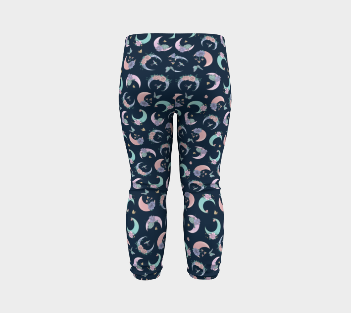 Fly me to the moon navy tossed baby leggings thumbnail #8