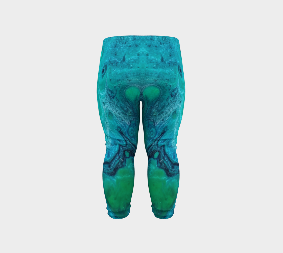 turquoise flow baby leggings preview #6