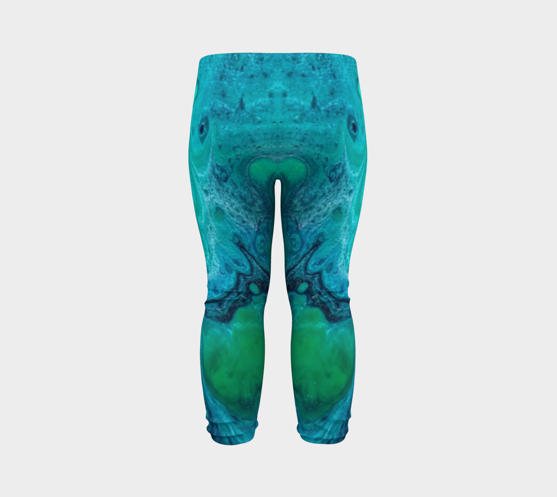 turquoise flow baby leggings preview #7