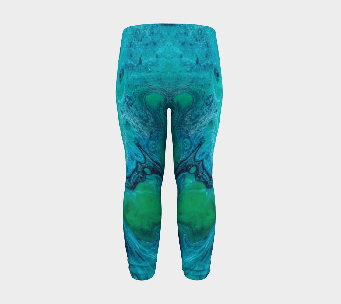 turquoise flow baby leggings preview #8