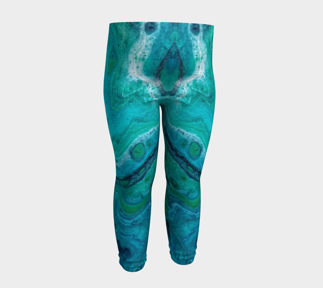 turquoise flow baby leggings preview #4
