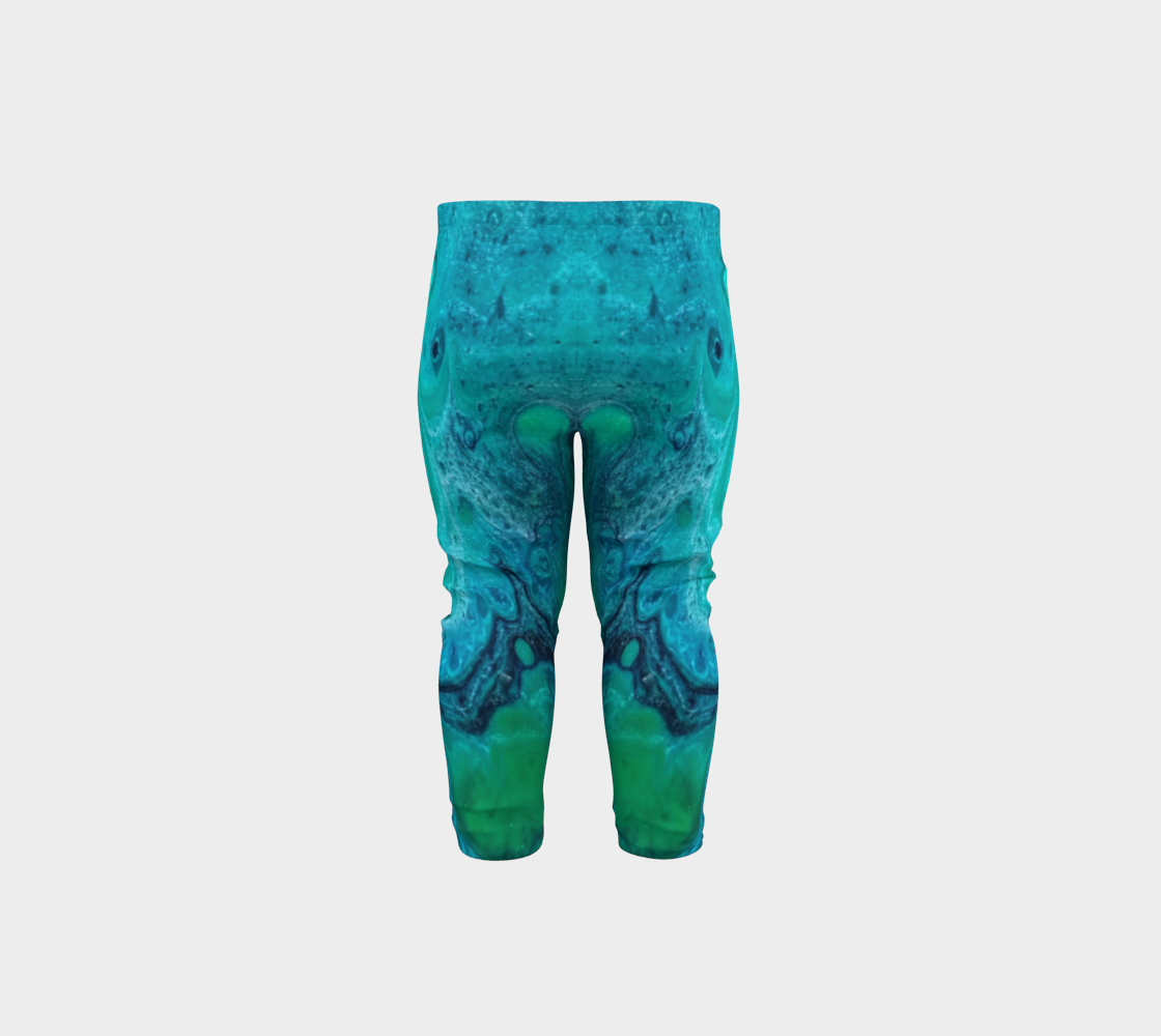 turquoise flow baby leggings preview #5