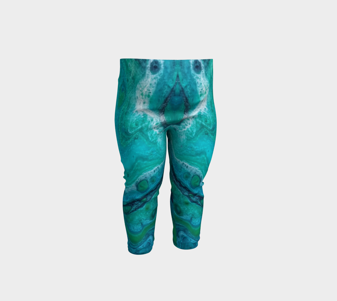 turquoise flow baby leggings preview #1