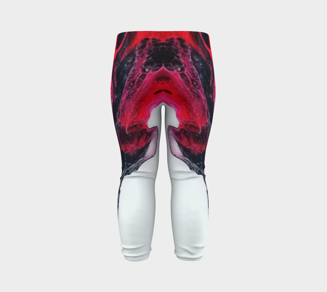 red swoosh baby leggings preview #7