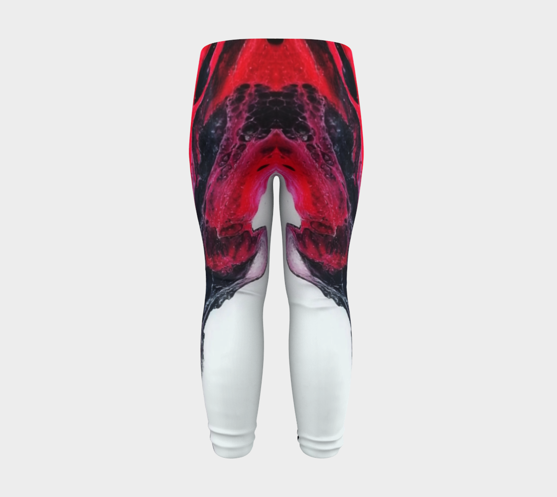 red swoosh baby leggings preview #8