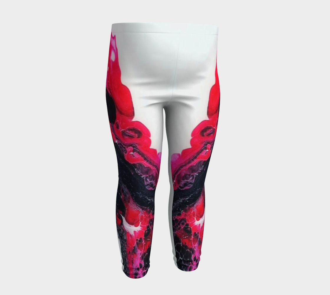 red swoosh baby leggings preview #4