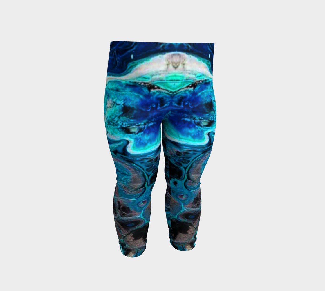 water abstract 1 baby leggings preview #2