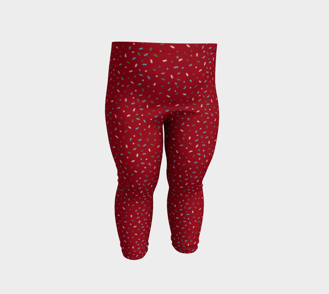 Sprinkles Red Baby Leggings preview #2