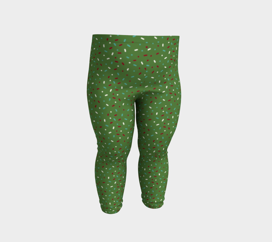 Sprinkles Green Baby Leggings preview #2