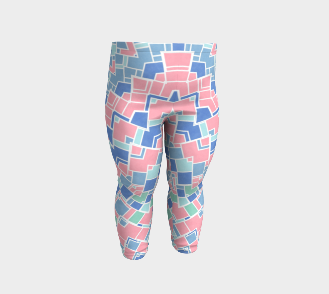 Groovy Boho Pastel Mondrian Mandala preview #2