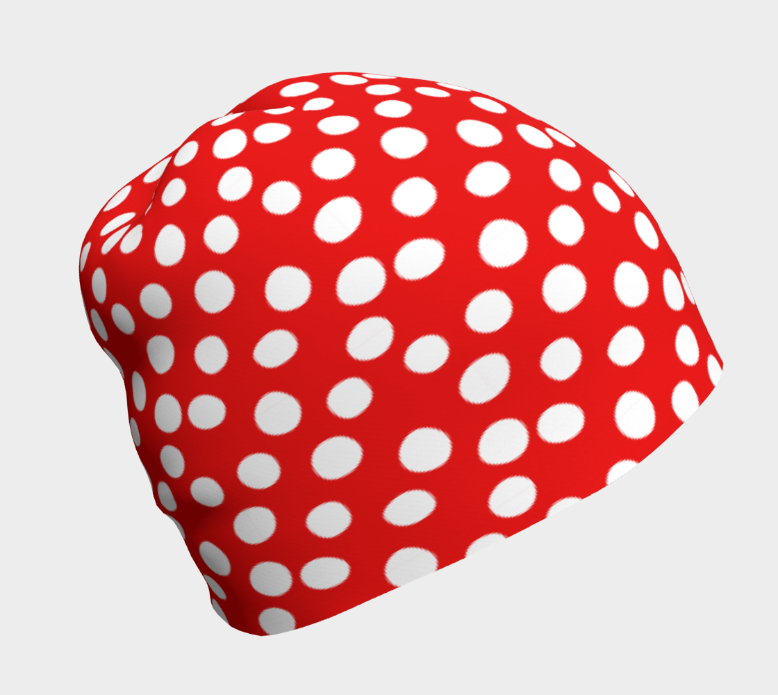 Aperçu de All About the Dots Beanie - Red #1