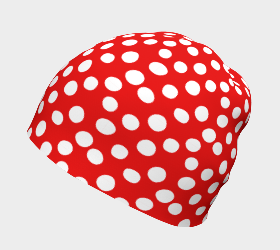 Aperçu de All About the Dots Beanie - Red #2