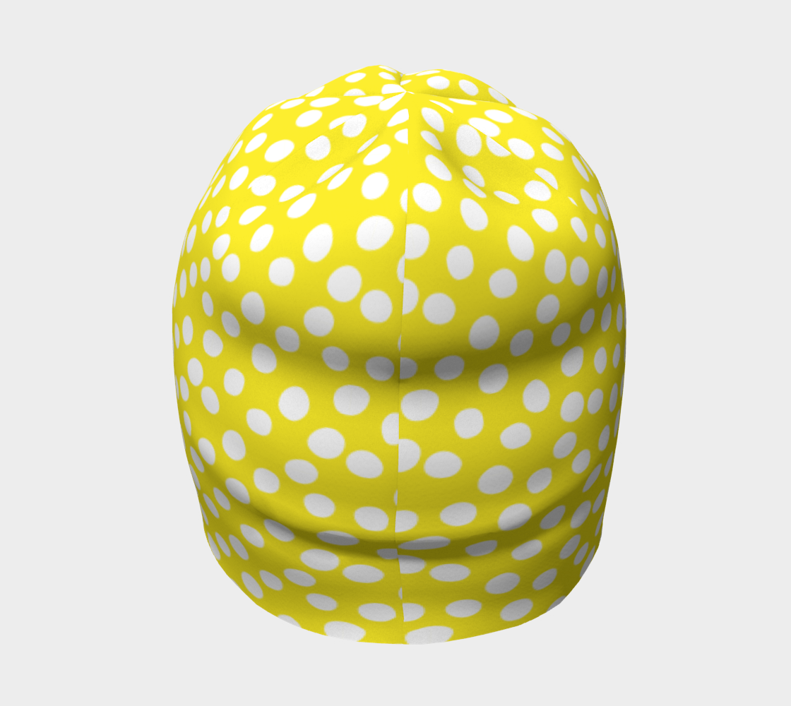 All About the Dots Beanie - Yellow Miniature #5