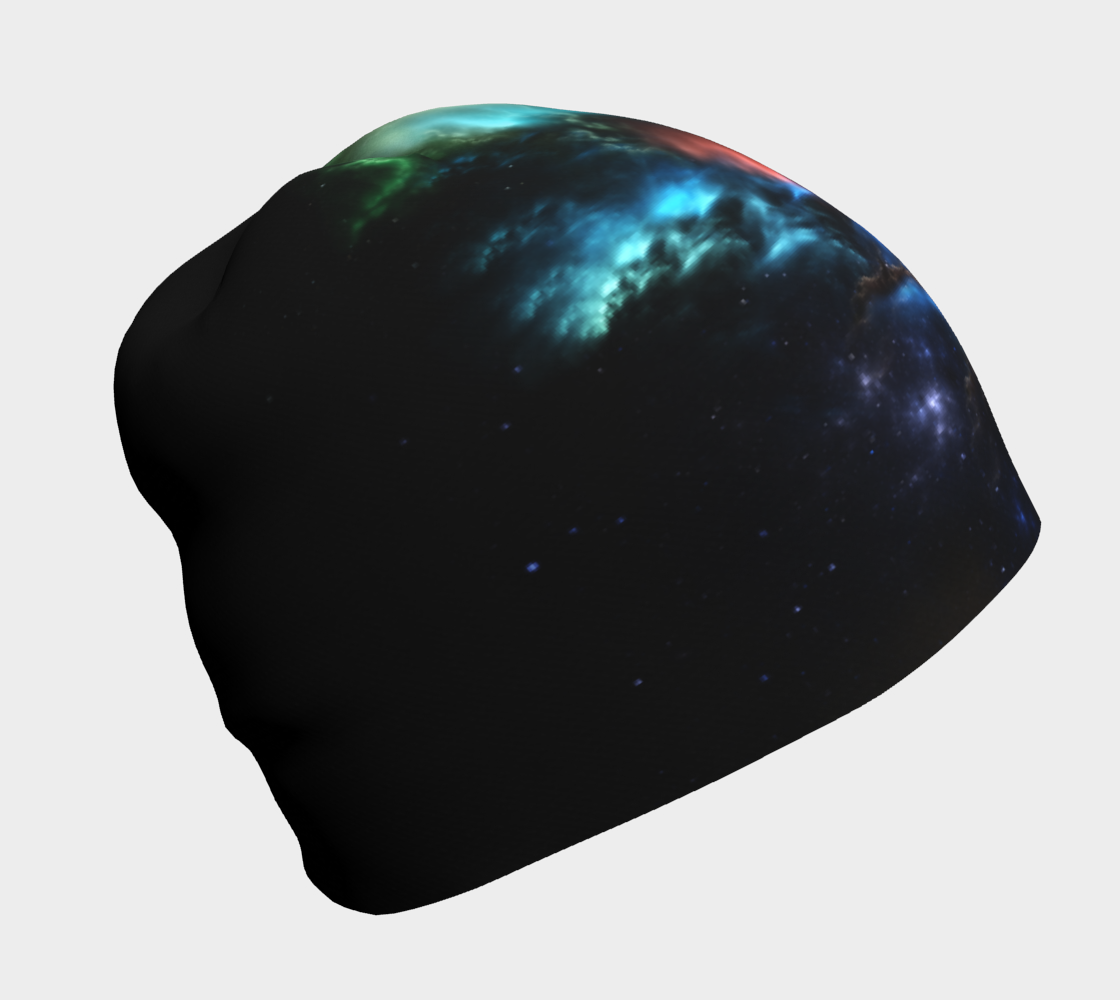 Beyond Space & Time Fractal Art II Spacescape Beanie preview