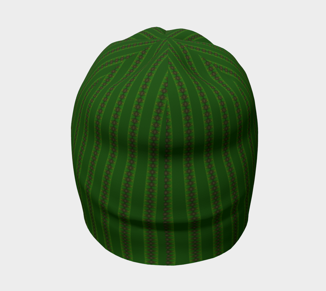 African Diagonal Green Flowers preview #4